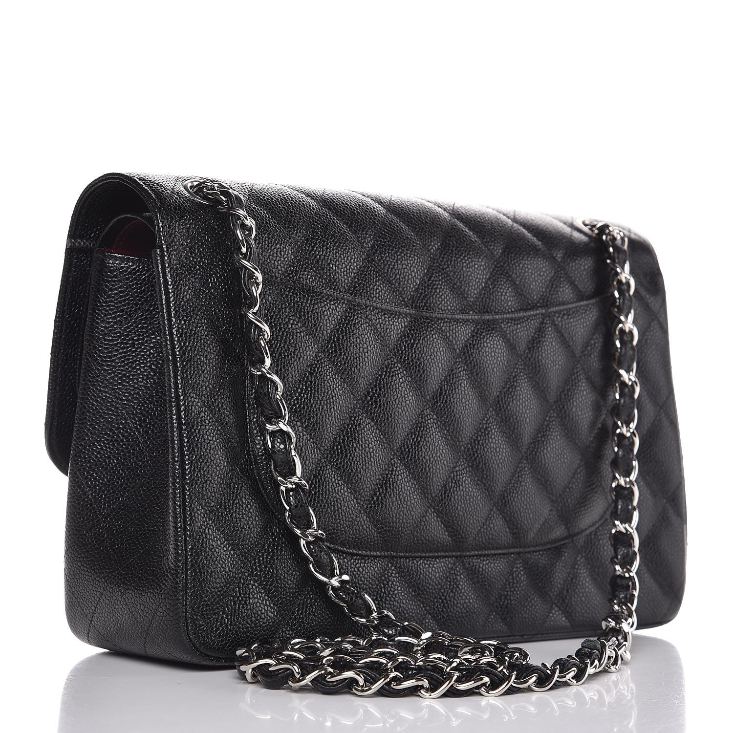 Chanel Caviar Quilted Jumbo Double Flap Black 4 of 9