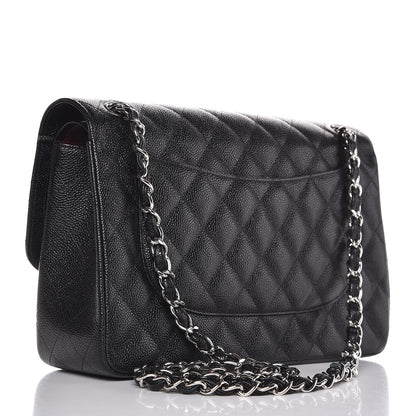 Chanel Caviar Quilted Jumbo Double Flap Black 4 of 9