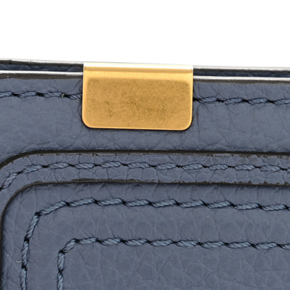Chloe Grained Calfskin Marcie Compact Wallet Royal Navy 9 of 11