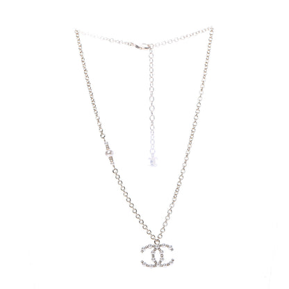 Chanel Crystal Pearl Nefertiti CC Pendant Necklace Gold 3 of 6