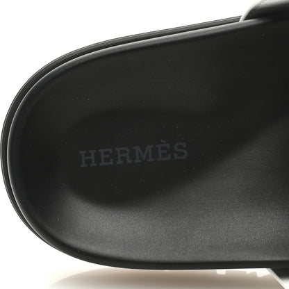 Hermes Calfskin Womens Chypre Sandals 39.5 White 6 of 8