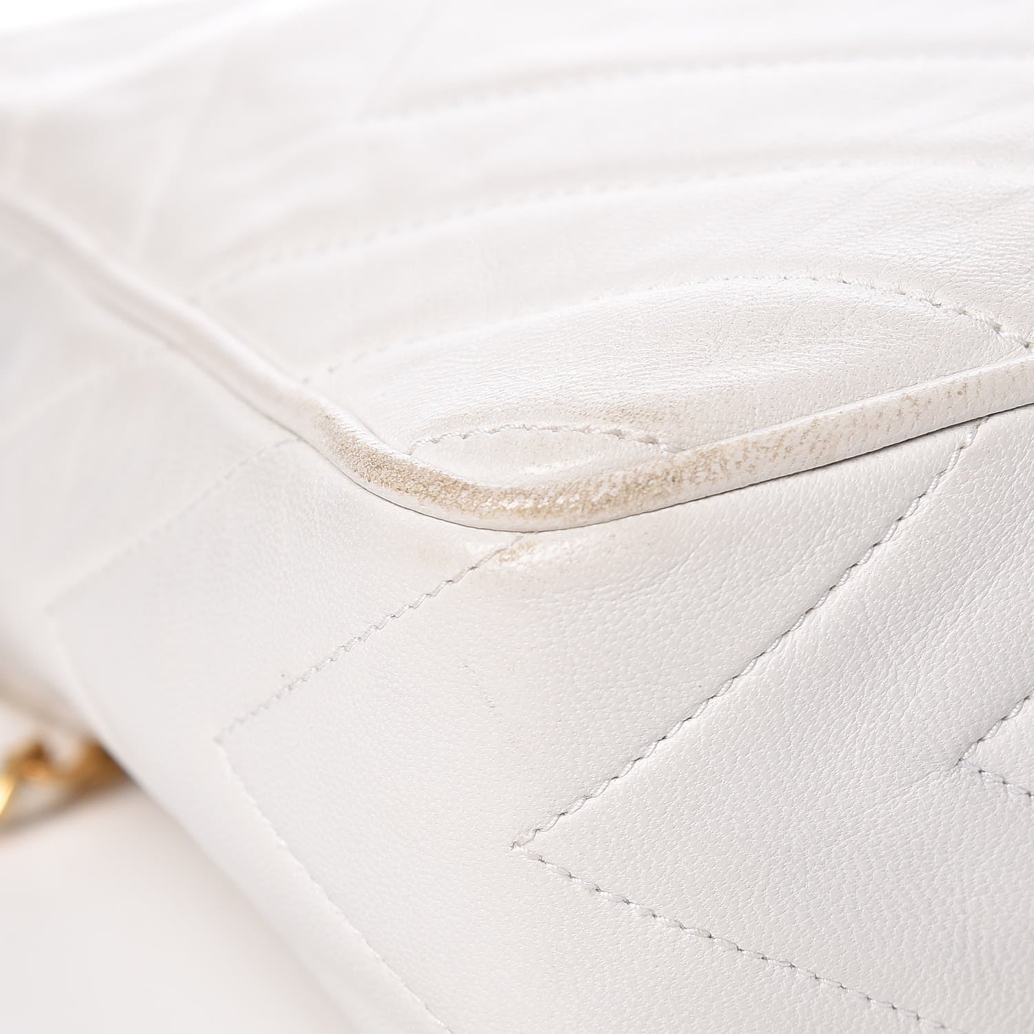 Chanel Lambskin Chevron Tassel Camera Case White 18 of 21