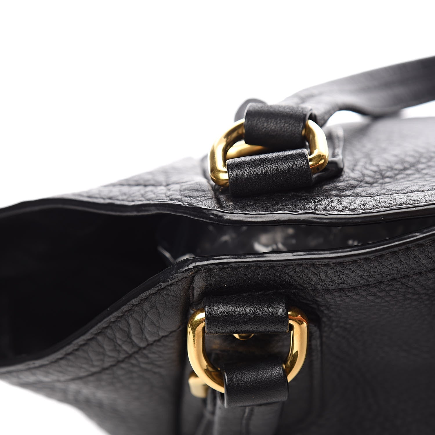 Prada Vitello Daino Shoulder Bag Black 14 of 15
