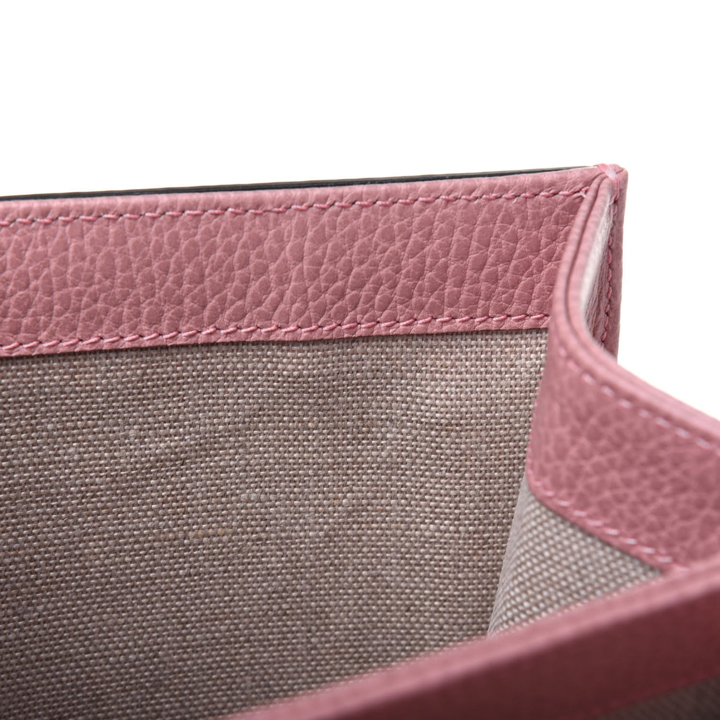 Dollar Calfskin Interlocking G Shoulder Bag Soft Pink