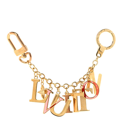 Louis Vuitton LV Tag Bag Charm Gold 1 of 7