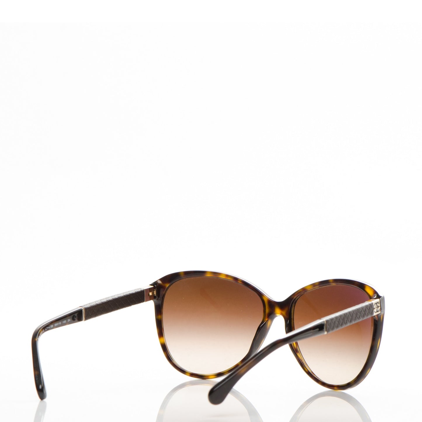 Quilted CC Sunglasses 5225Q Tortoise