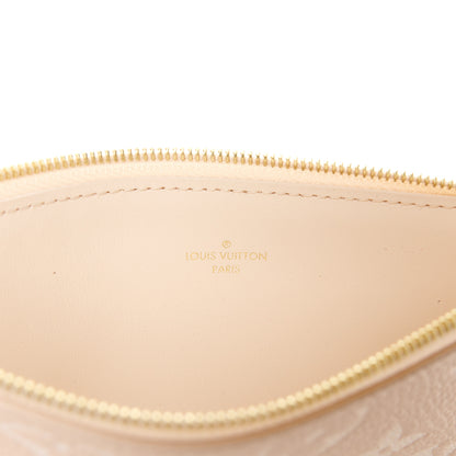 Louis Vuitton Empreinte Spring in the City Felicie Pochette Chain Wallet Pink Beige Yellow 9 of 14