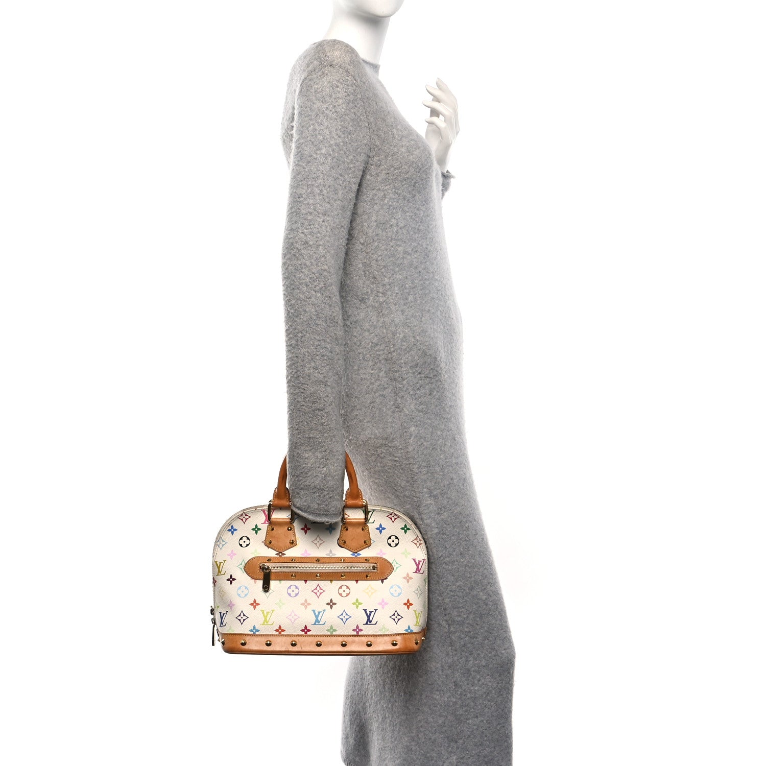 Louis Vuitton Monogram Multicolor Alma White 2 of 12