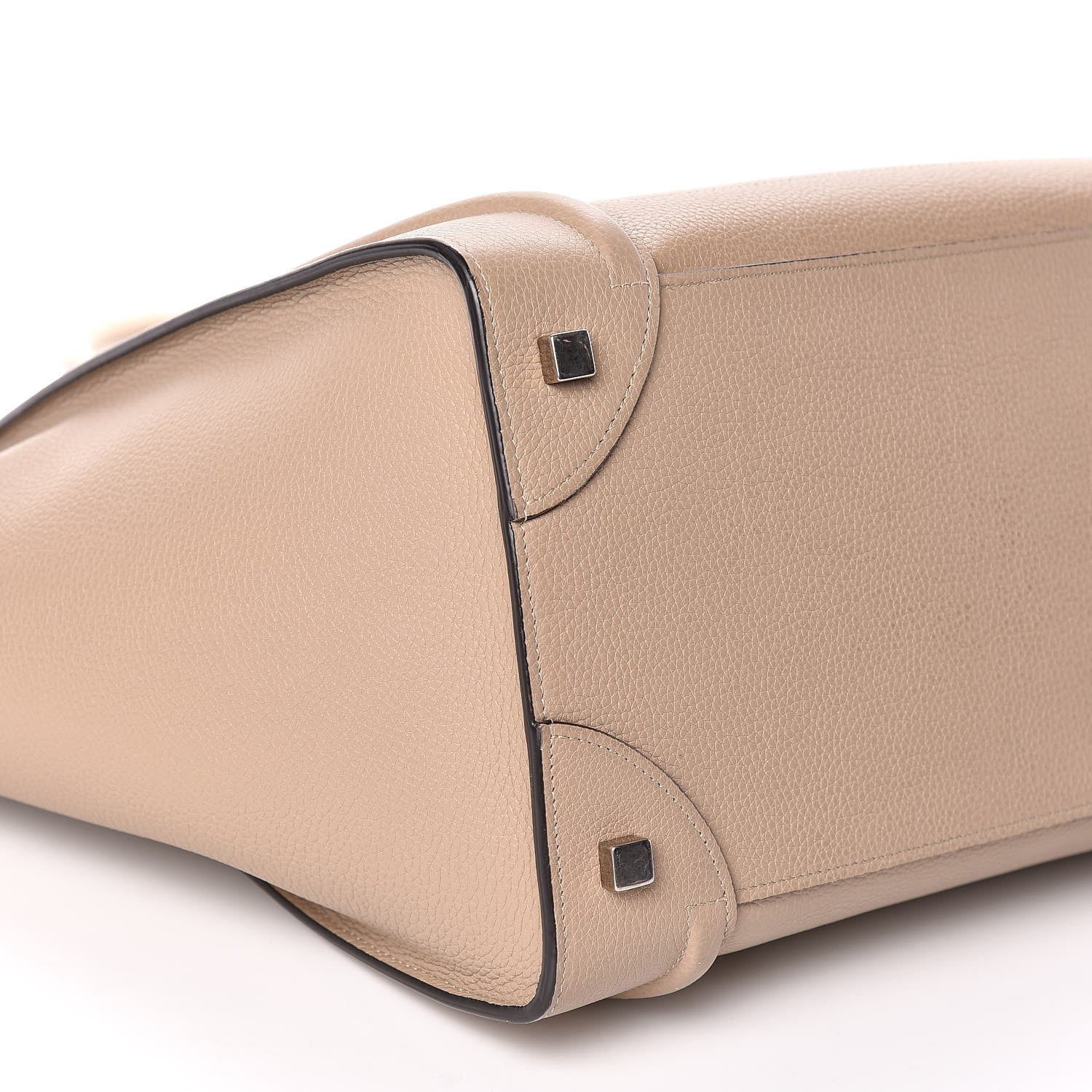 Celine Drummed Calfskin Mini Luggage Dune 11 of 12