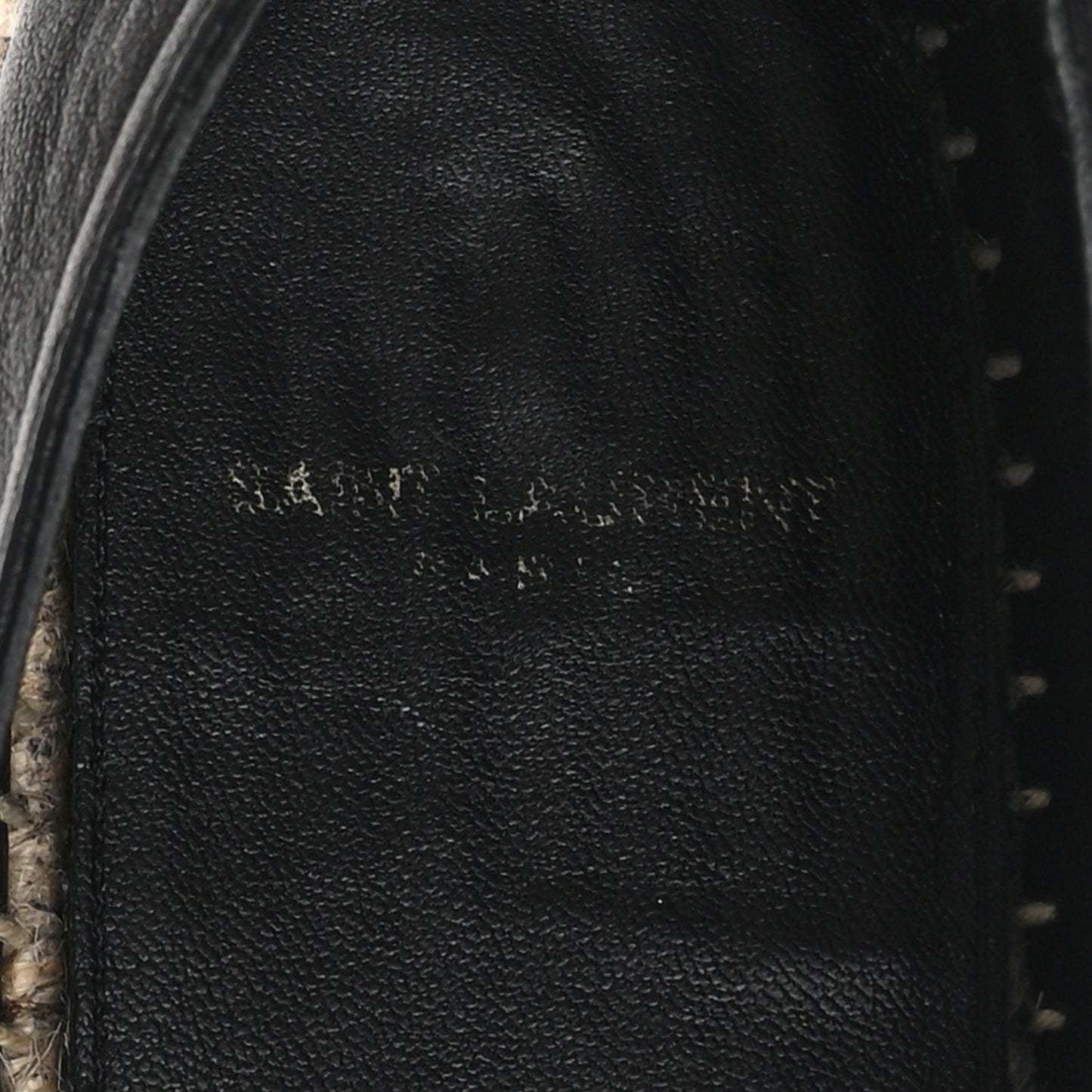 Lambskin Monogram Espadrilles 39.5 Black