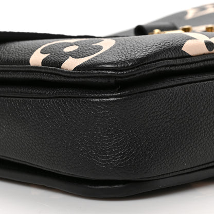 Louis Vuitton Empreinte Monogram Giant Pochette Metis Black Beige 7 of 8