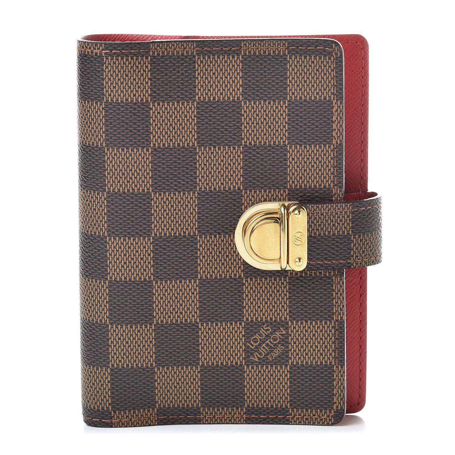 Damier Ebene Koala Small Ring Agenda Cover Red