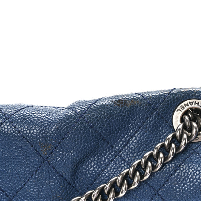 Chanel Caviar Quilted Medium Simply CC Flap Blue 13 of 15