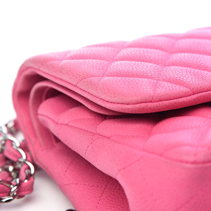 Chanel Iridescent Caviar Quilted Jumbo Double Flap Pink 13 of 16