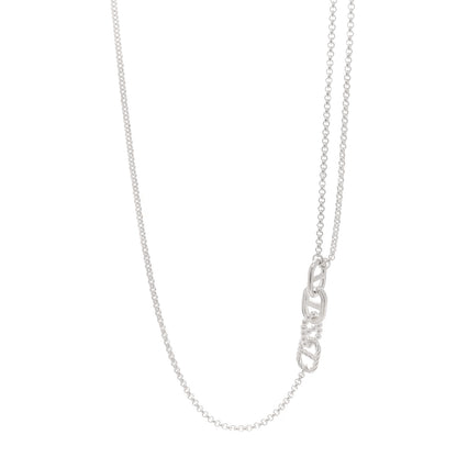 Hermes Sterling Silver Alea II Long Necklace 1 of 5