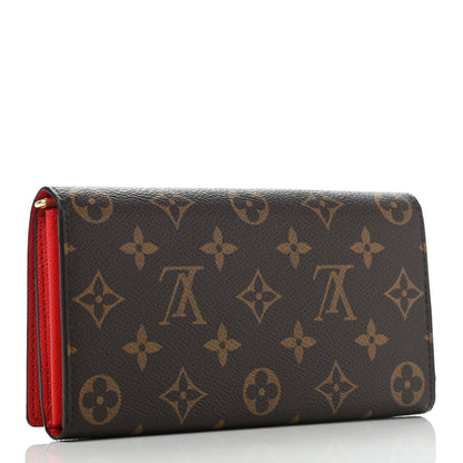 Louis Vuitton Monogram 2020 Christmas Animation Sarah Wallet Coquelicot 3 of 7