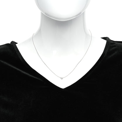 Roberto Coin 18K White Gold Diamond .10ct Diamonds by the Inch Pendant Necklace 2 of 5