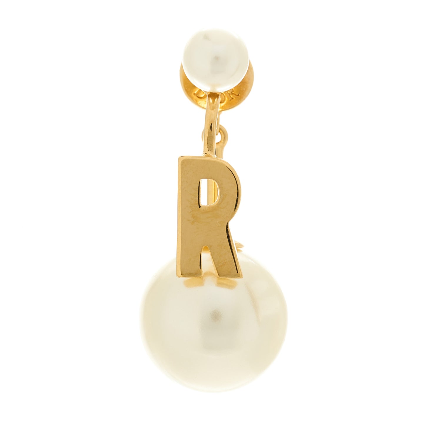 Pearl My ABCDior R Tribale Earring Gold