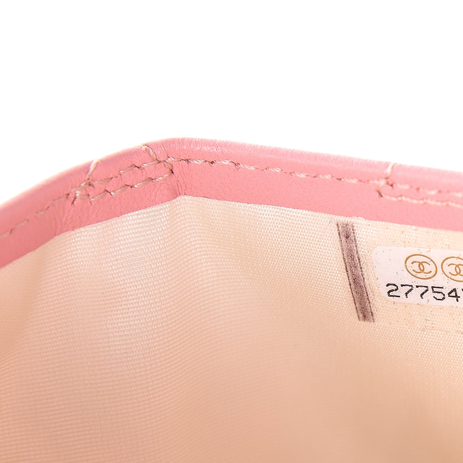 Chanel Lambskin Quilted Card Holder Pink 7 of 8