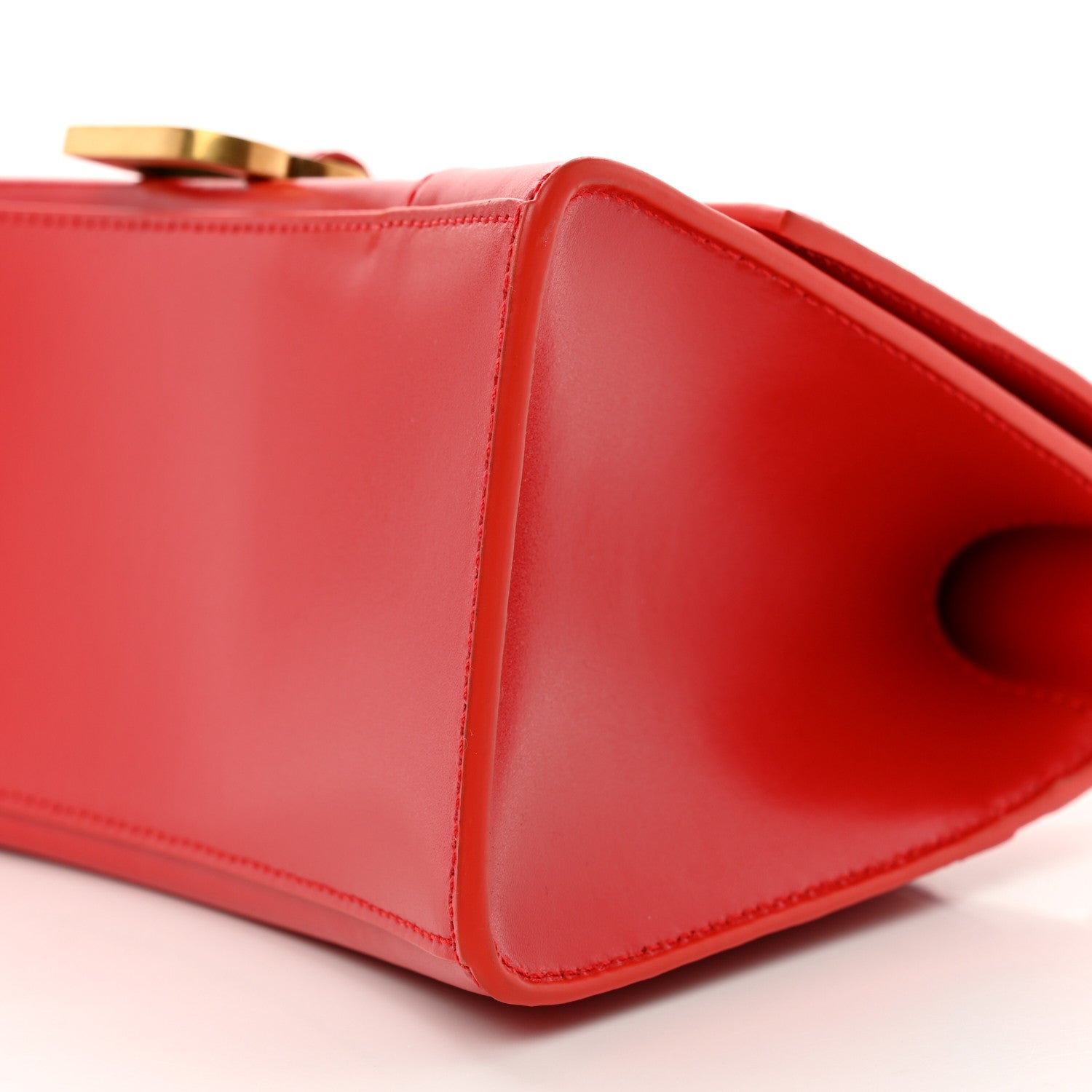 Balenciaga Shiny Box Calfskin Small Hourglass Top Handle Bag Bright Red 8 of 8