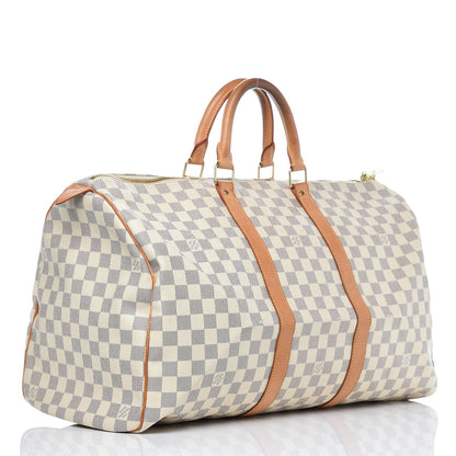 Louis Vuitton Damier Azur Keepall 50 3 of 16