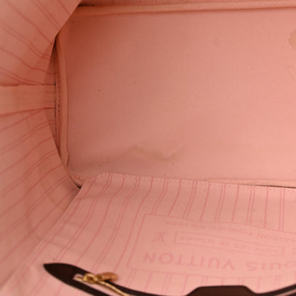 Louis Vuitton Damier Ebene Neo Neverfull MM Rose Ballerine 13 of 19