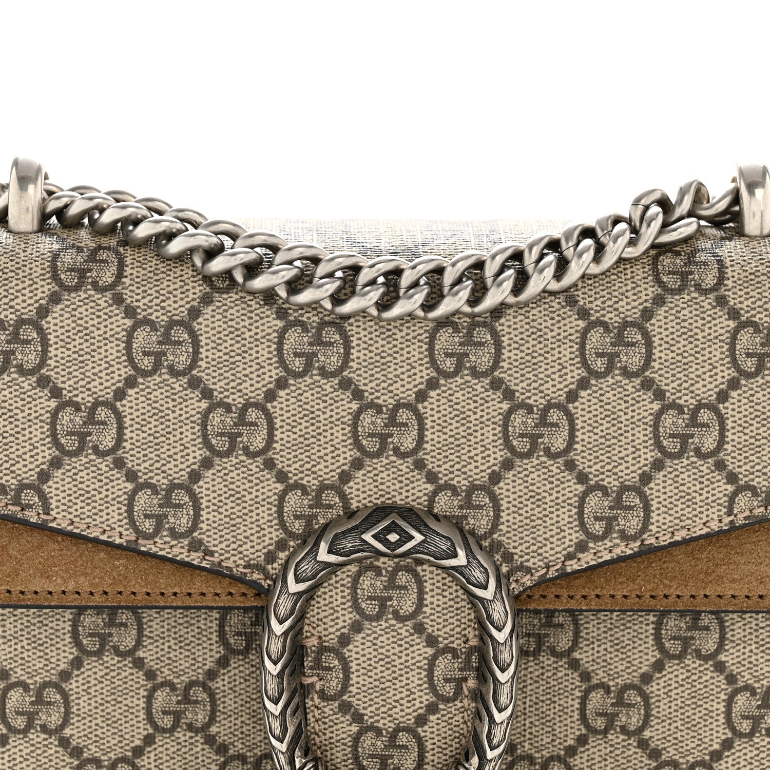 Gucci GG Supreme Monogram Mini Dionysus Shoulder Bag Taupe 8 of 12