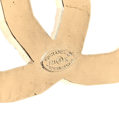 Chanel Crystal Pearl CC Brooch Gold 3 of 4