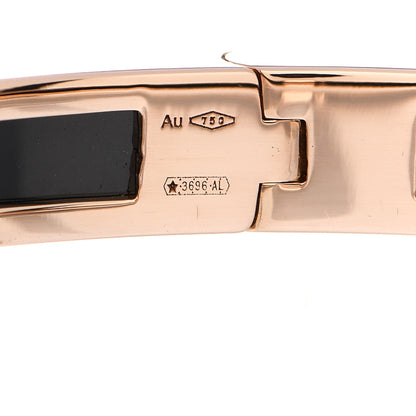 Bulgari 18K Rose Gold Black Ceramic B.Zero1 Bangle Bracelet L 4 of 4