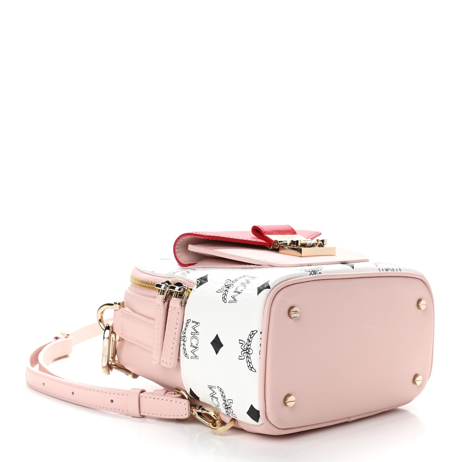 MCM Vistetos X-Mini Patricia Backpack Block Pink 4 of 9