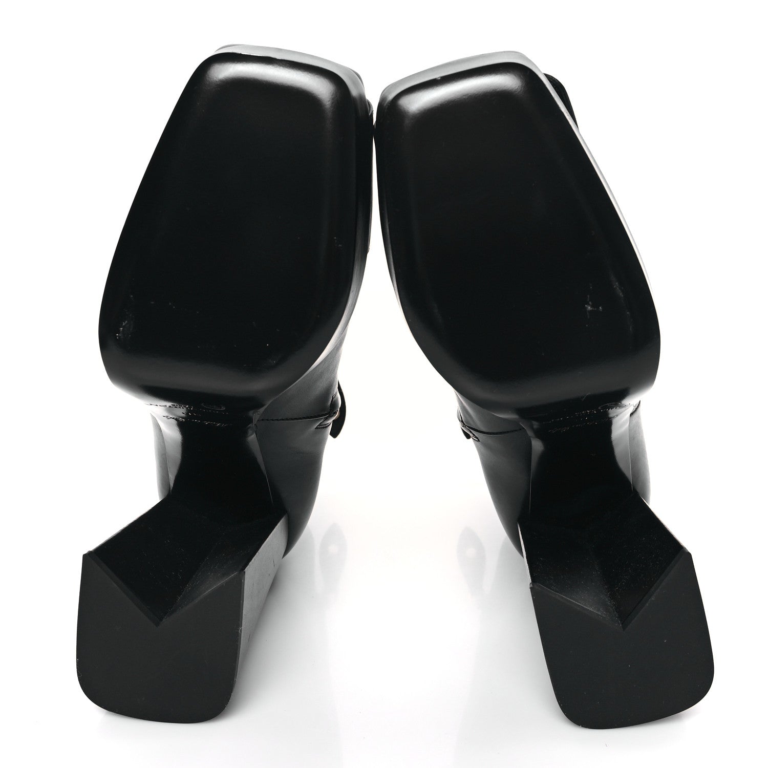 Louis Vuitton Calfskin Shake Platform Ankle Boots 38 Black 5 of 8
