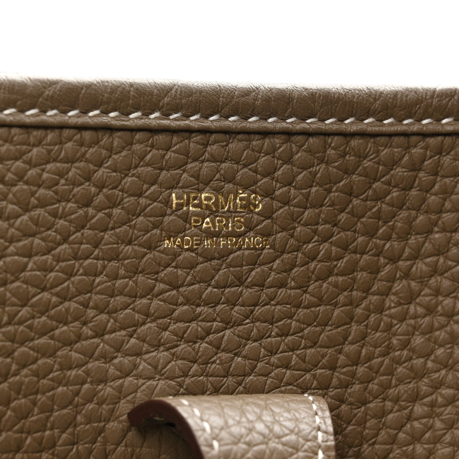 Hermes Taurillon Clemence Evelyn III PM Etoupe 6 of 11