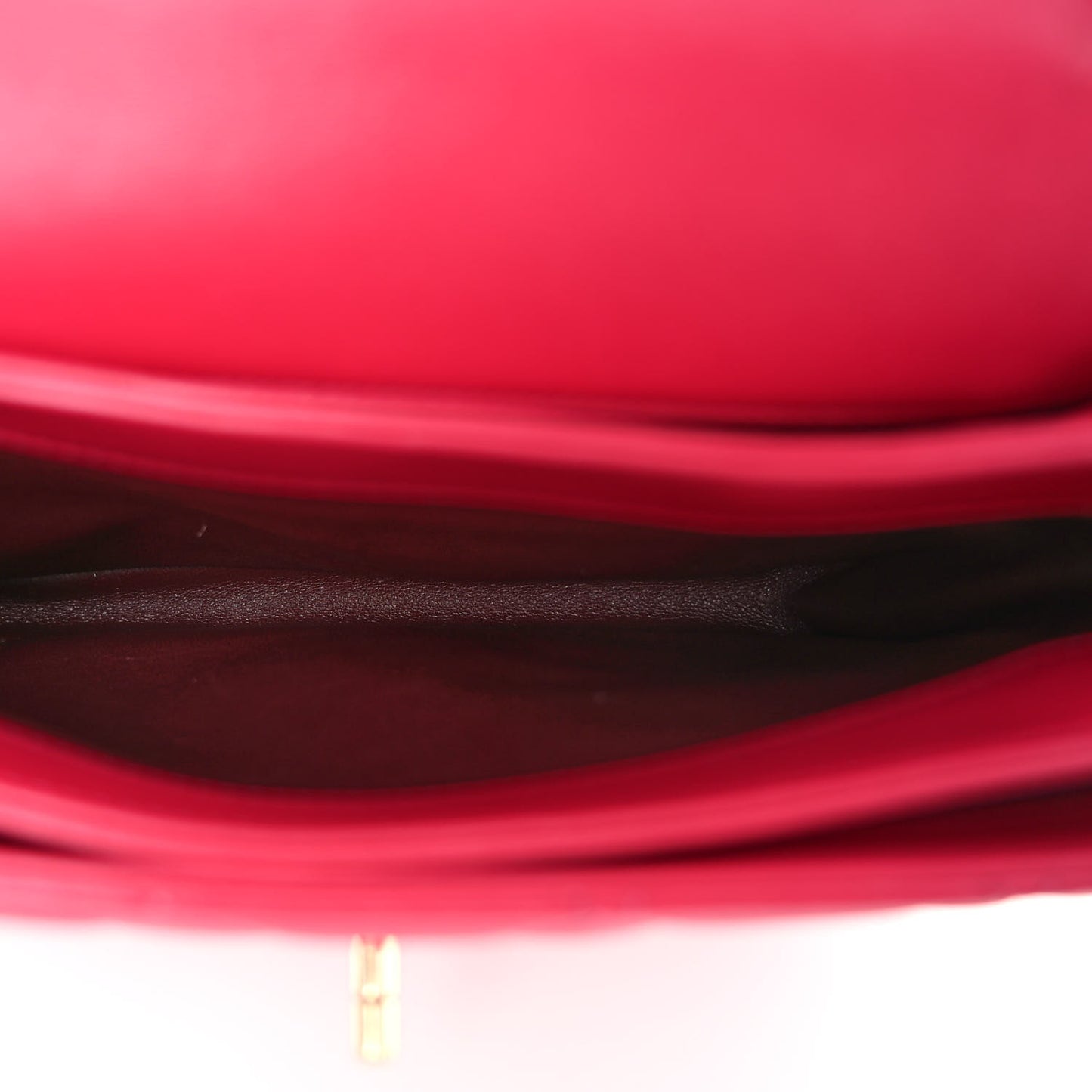 Lambskin Quilted Small Trendy CC Dual Handle Bag Dark Pink
