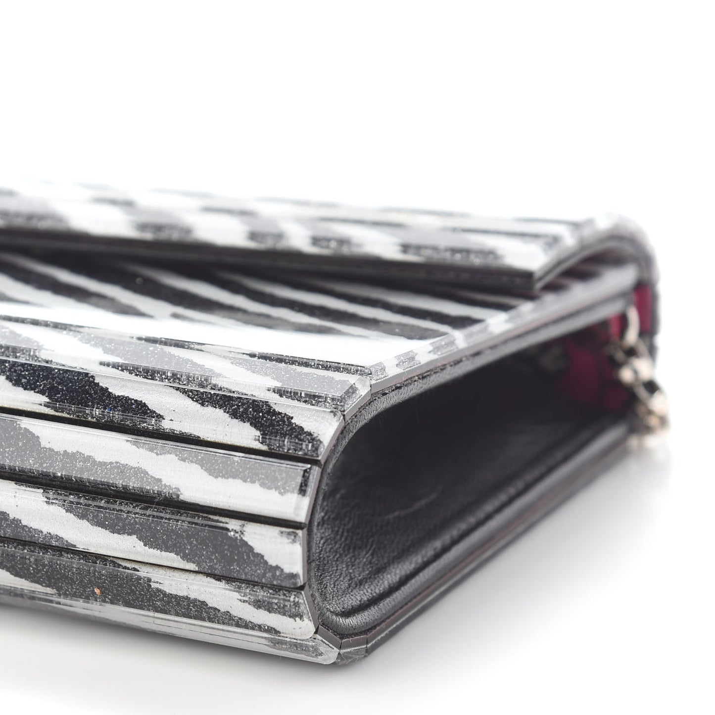 Acrylic Zebra Candy Clutch