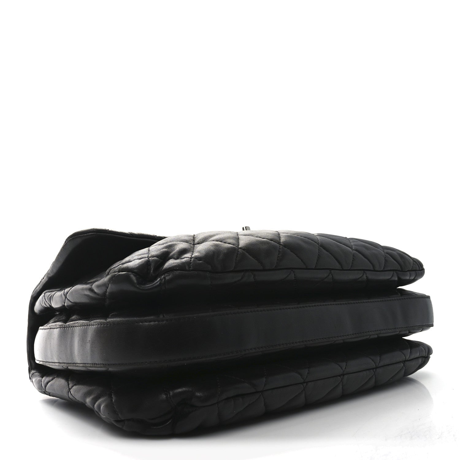 Chanel Lambskin Quilted Chanel 3 Maxi Flap Bag Black 4 of 10
