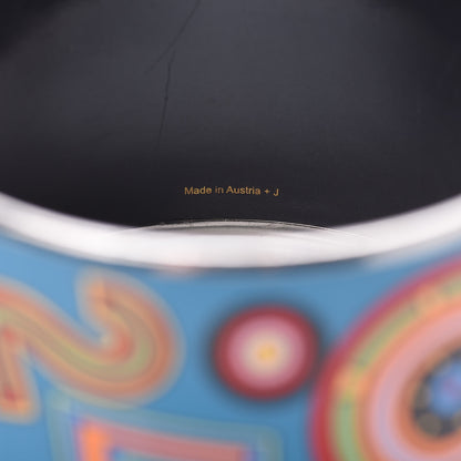 Hermes Enamel Printed Tohu Bohu Extra Wide Bracelet 70 5 of 6