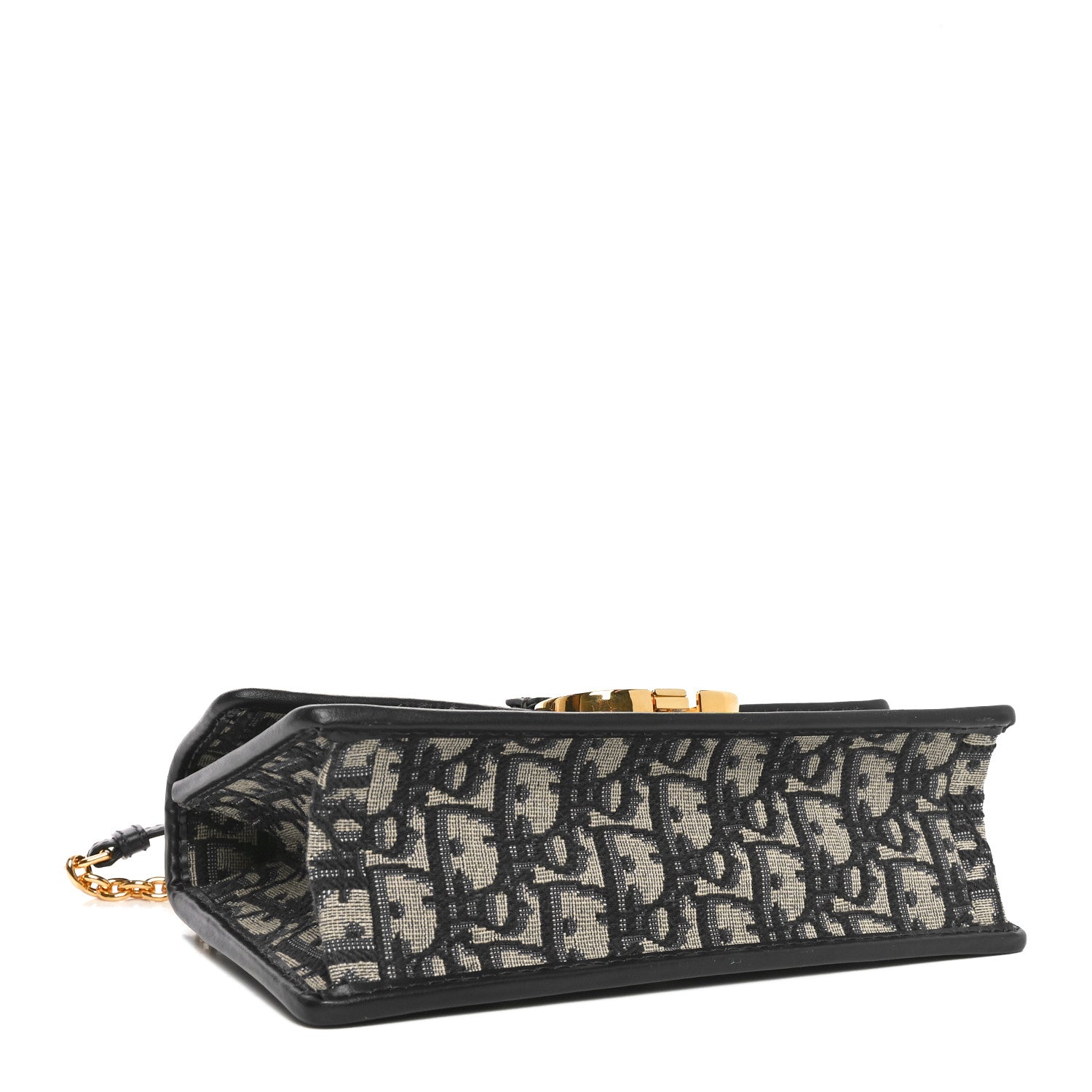 Christian Dior Oblique 30 Montaigne East West Chain Flap Bag Blue 4 of 9