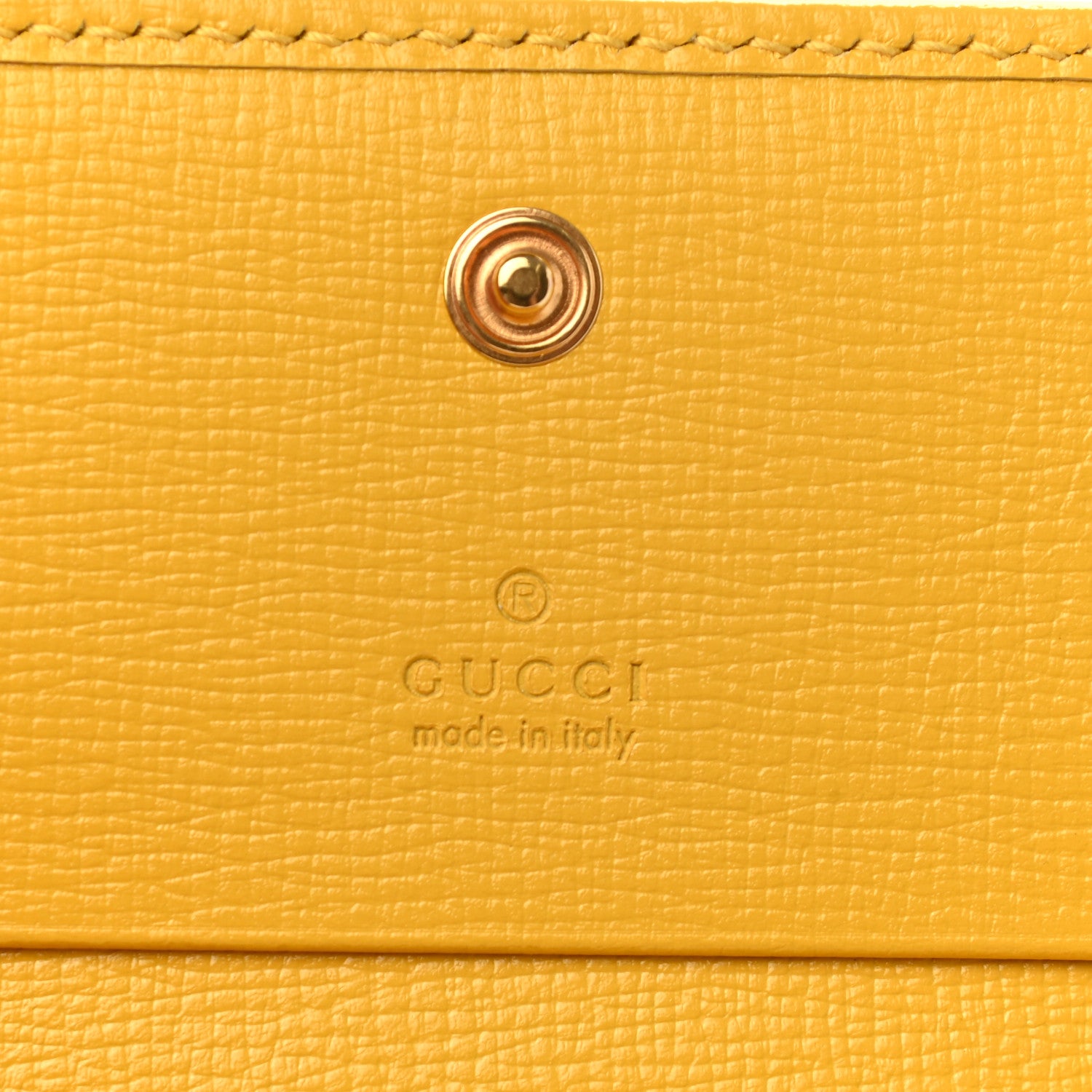 Gucci Azalea Calfskin GG Monogram Bi-Color Debossed Horsebit 1955 Card Case Wallet Dusty Azure Stone Topaz Deep Orange 6 of 8