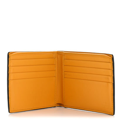 Gucci Calfskin GG Tennis Embossed Bi-Fold Wallet Yellow Tangerine 5 of 12