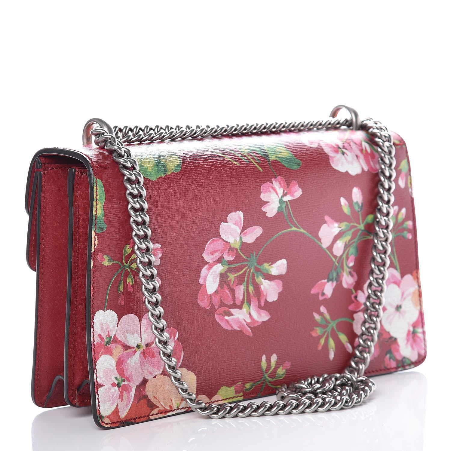 Gucci Calfskin Blooms Print Small Dionysus Shoulder Bag Romantic Cherry Multicolor 4 of 11