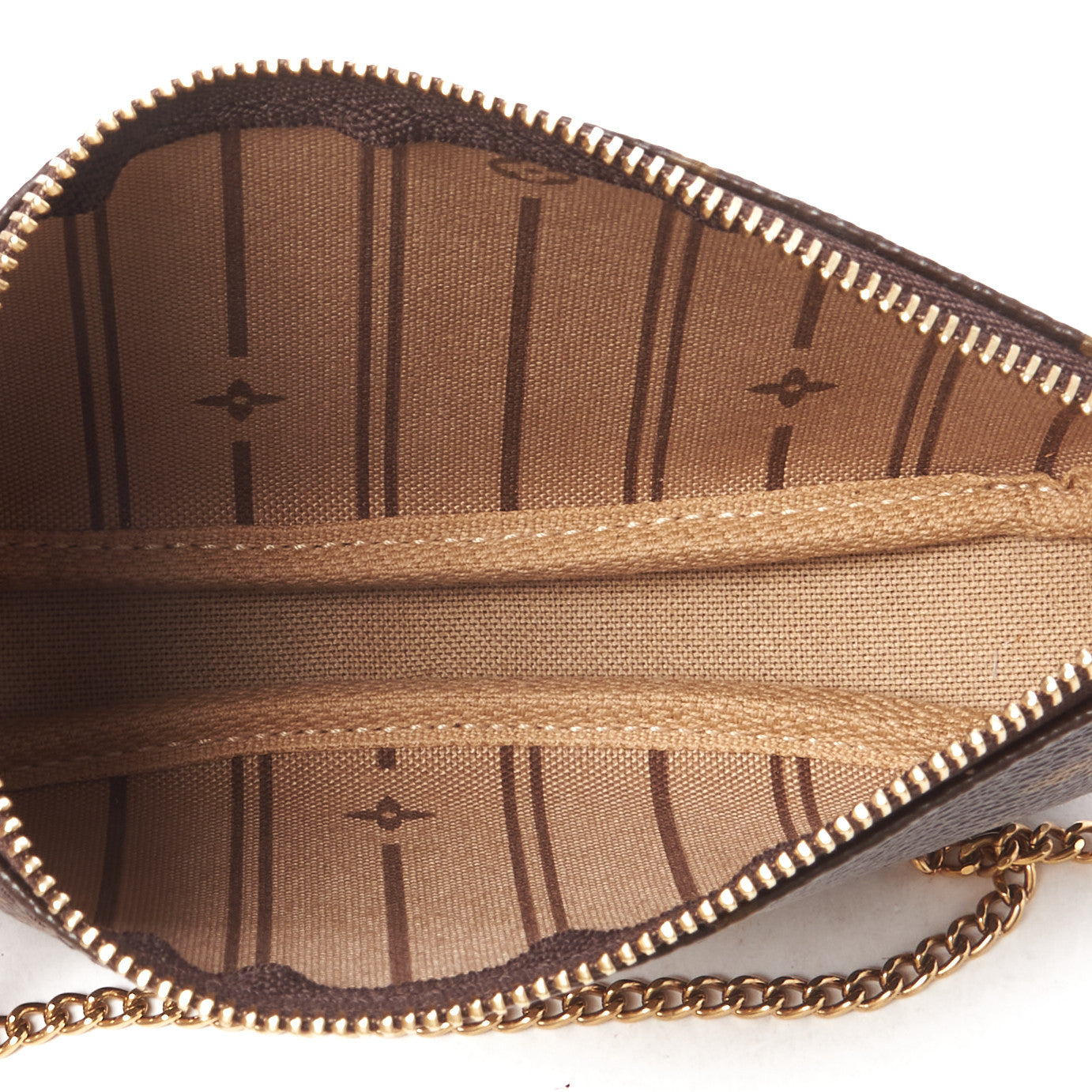 Monogram Complice Trunks and Bags Mini Pochette Accessories Beige