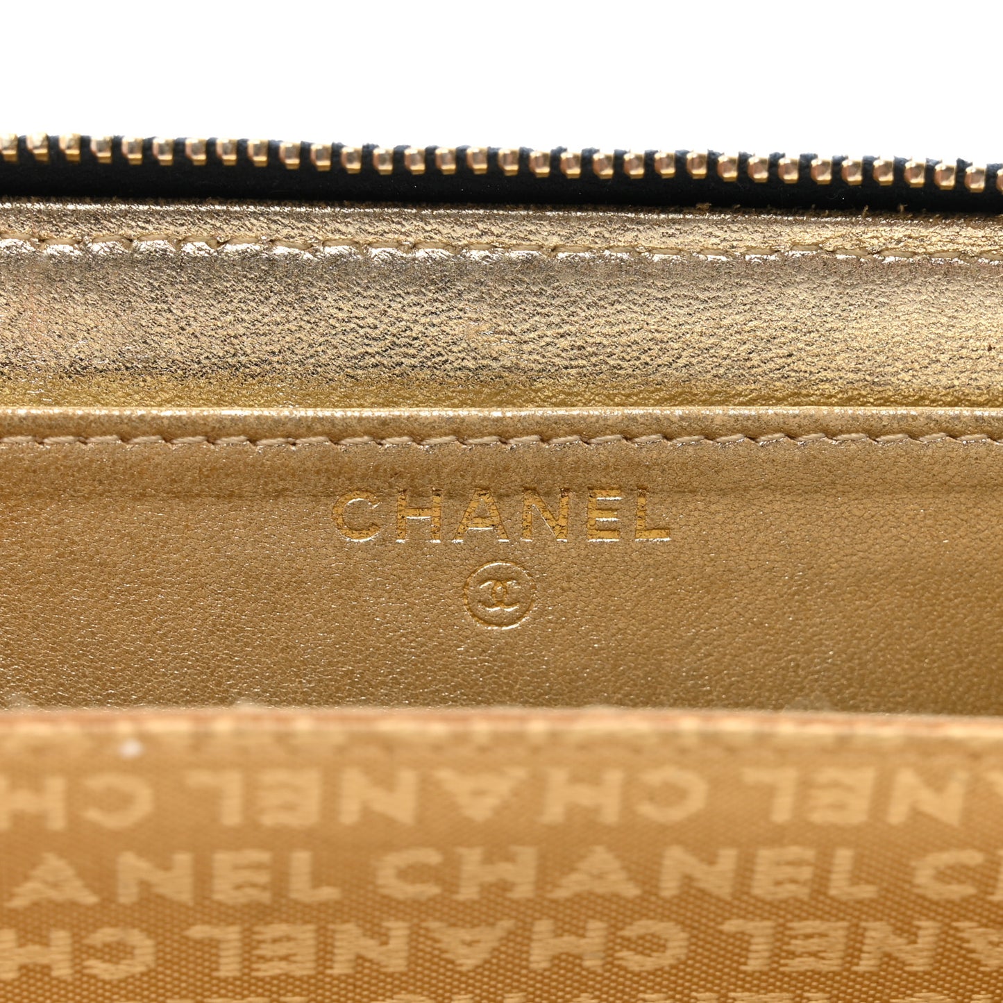 Denim CC Zip Around Wallet