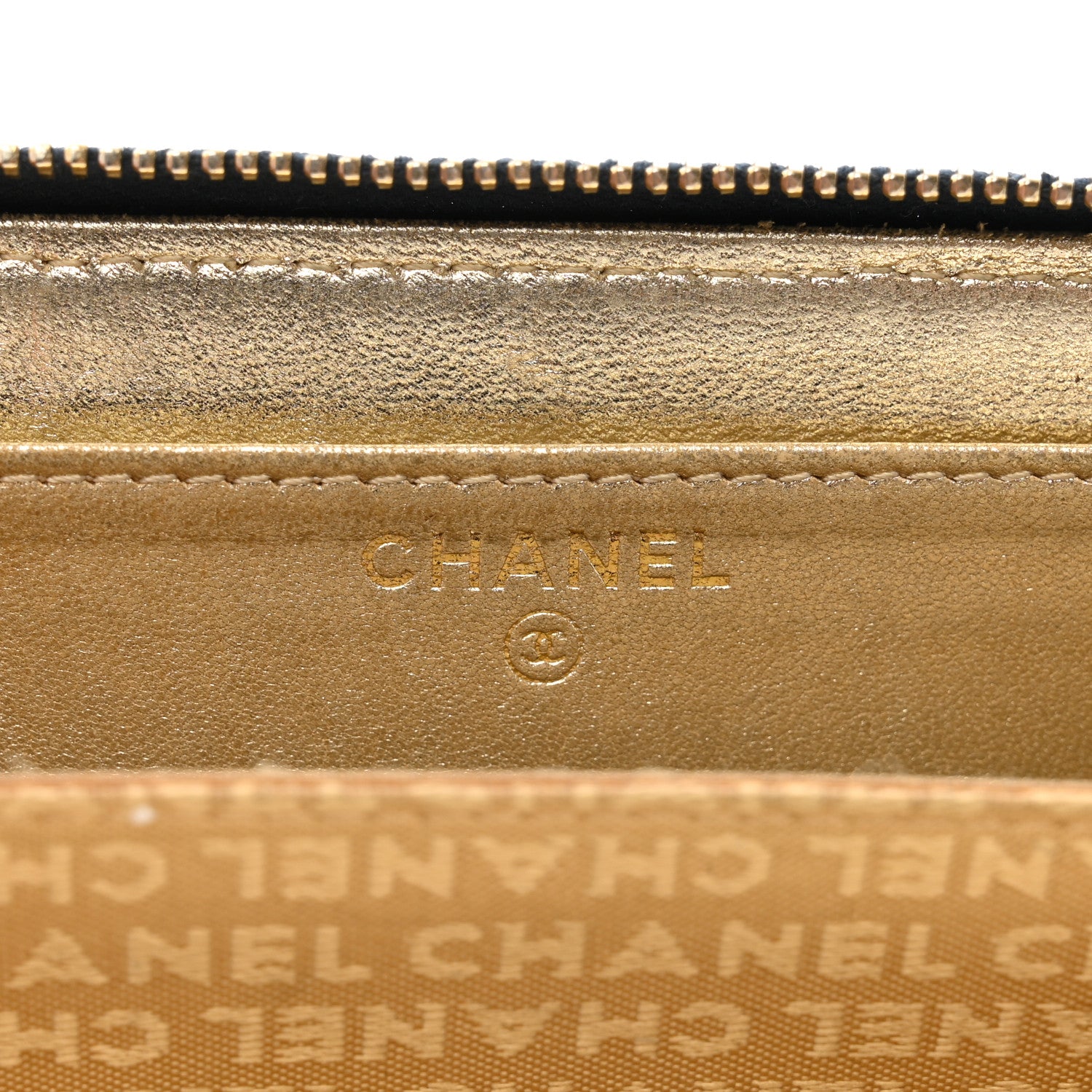Chanel Denim CC Zip Around Wallet 6 of 9