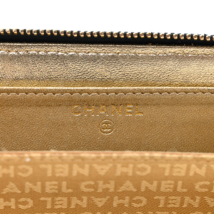 Chanel Denim CC Zip Around Wallet 6 of 9