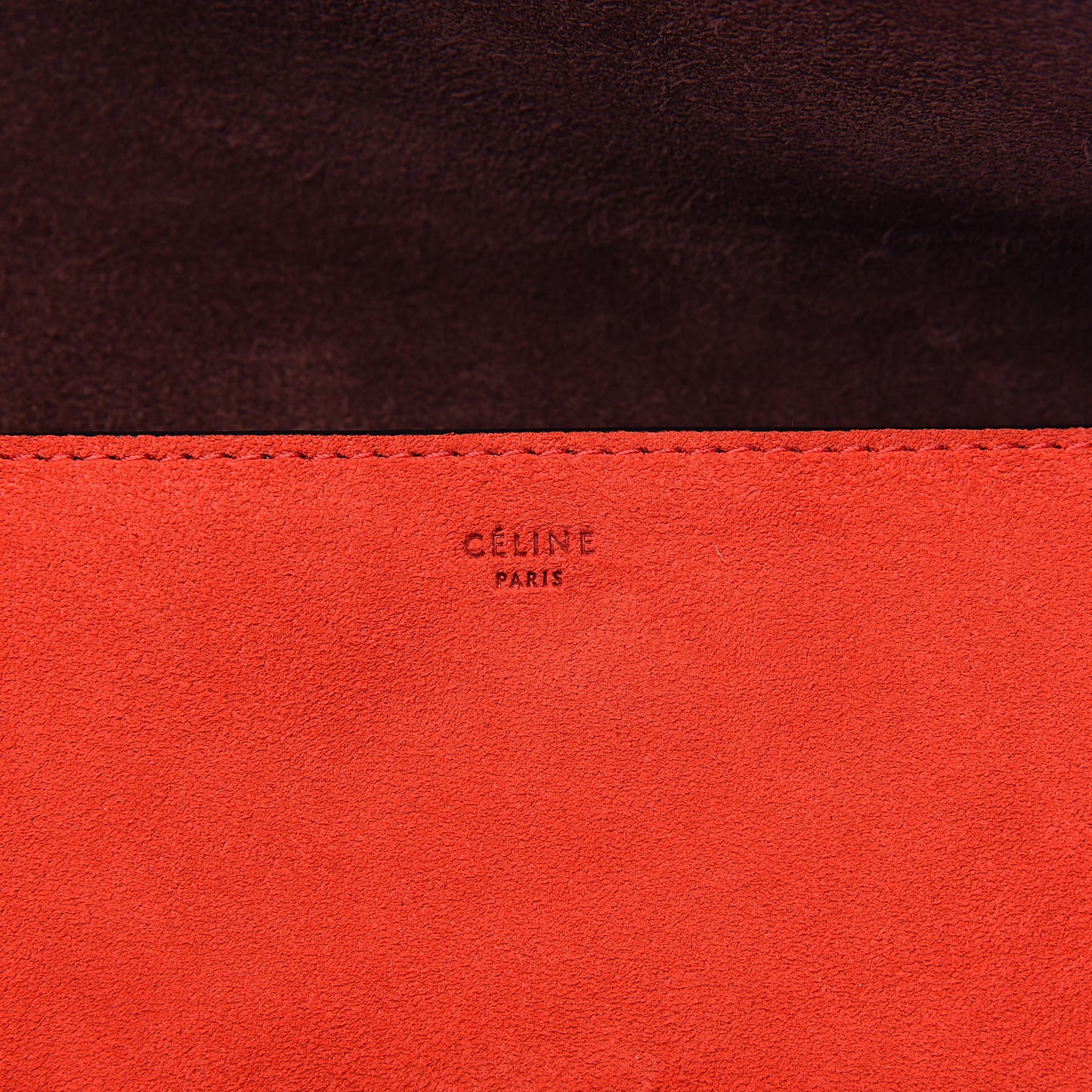 Box Calfskin Suede Diamond Clutch Red