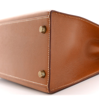 Hermes Courchevel Kelly Sellier 32 Gold 11 of 14
