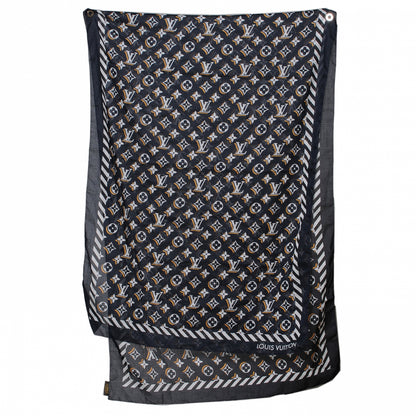Louis Vuitton Cotton Monogram Cruise Scarf 2 of 6