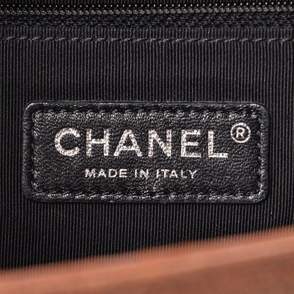 Chanel Nubuck Chesterfield Quilted Large Celtic Boy Flap Brown 6 of 10