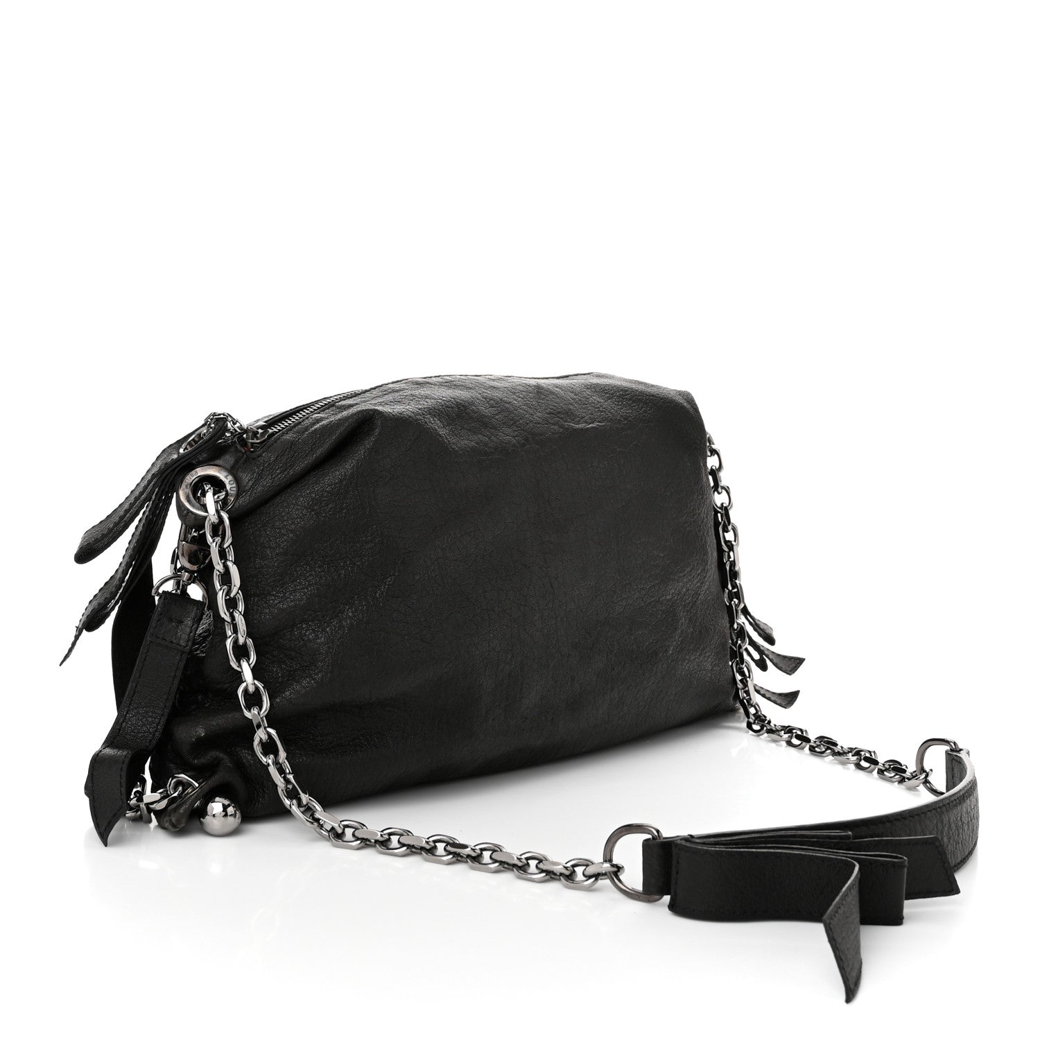 Christian Louboutin Nappa Okapi Medium Trophe Shoulder Bag Black 3 of 10