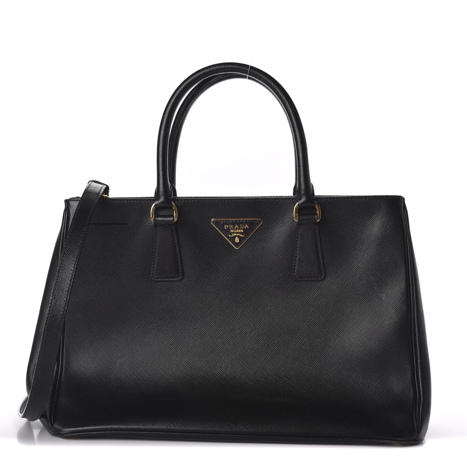 Prada Saffiano Medium Galleria Double Zip Tote Black 1 of 10